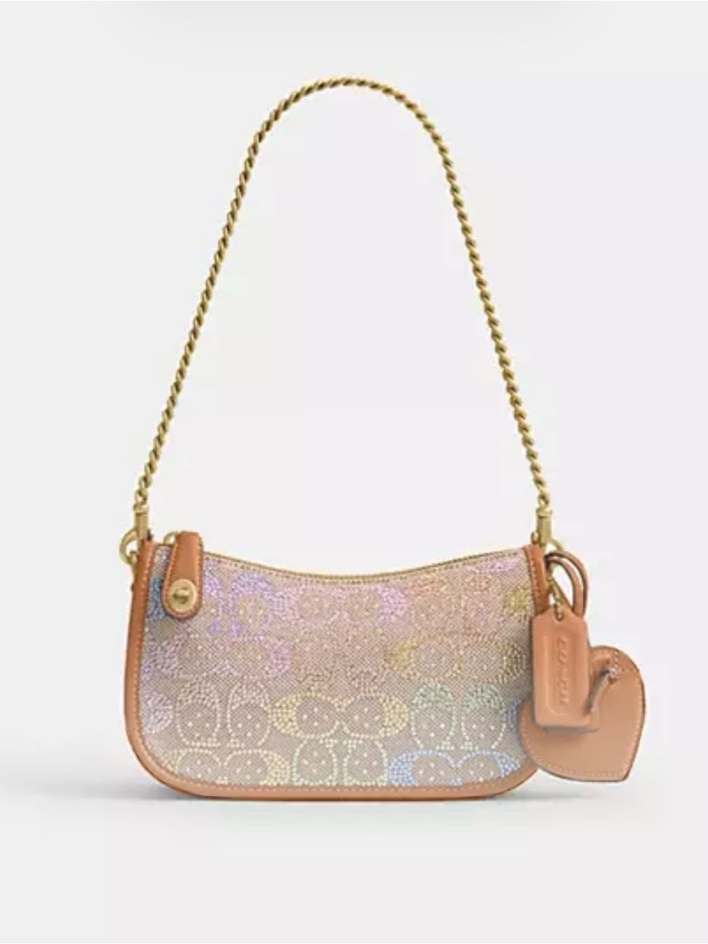 Coach Swinger Bag 20
With Chain In Crystal Signature Jacquard